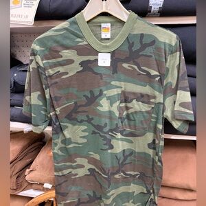 Vintage Green Woodland Camouflage Men's T-Shirt
